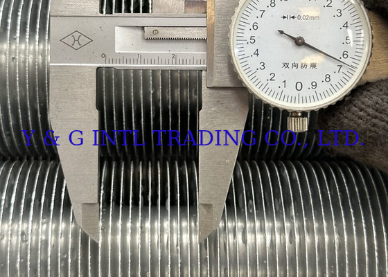 أنبوب ذو أجنحة مستديرة سمك الأجنحة 0.3mm 1mm لدرجة الحرارة