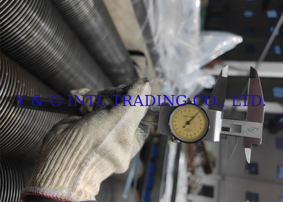 الصلب المقاوم للصدأ Hf Fin Tube 0.3-1mm Fin Beveled End Treatment